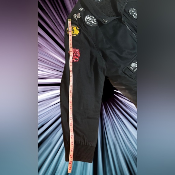 Depeche Mode Memento Morí Tour Custom Black Military Jacket - Like New 3XL - Picture 6 of 12